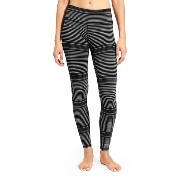 Athleta Pants - Athleta Stripe Chaturanga Tights
